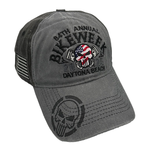 2025 Bike Week Daytona Beach Punisher Retro Zero Hat