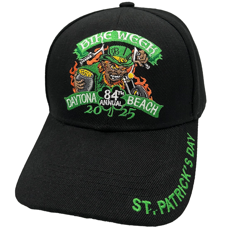 2025 Bike Week Daytona Beach Fiery Leprechaun Hat