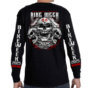 2025 Bike Week Daytona Beach Chained Shield Long Sleeve