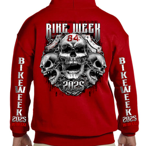 2025 Bike Week Daytona Beach Chained Shield Pullover Hoodie