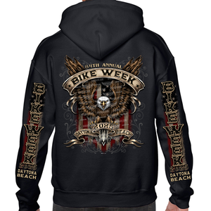 2025 Bike Week Daytona Beach Vintage American Eagle Pullover Hoodie