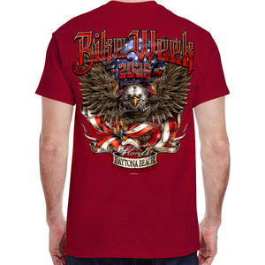 2025 Bike Week Daytona Beach Heroic Eagle T-Shirt