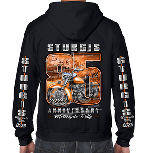 2025 Sturgis Motorcycle Rally 85th Scene Limited Edition Zip-up Hoodie