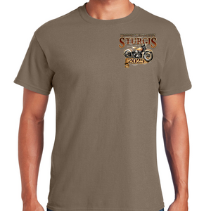 2025 Sturgis Motorcycle Rally Rushmore Map T-Shirt