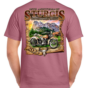 2025 Sturgis Motorcycle Rally Rushmore Map T-Shirt