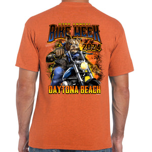 2024 Bike Week Daytona Beach Motorcycle Bulldog T-Shirt