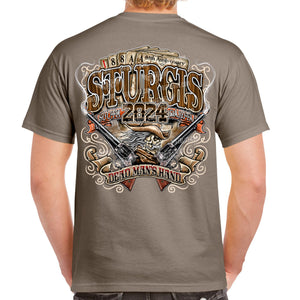 2024 Sturgis Motorcycle Rally Dead Man's Hand T-Shirt