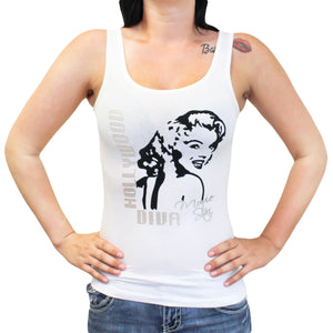 Ladies Marilyn Hollywood Diva Movie Star Tank Top