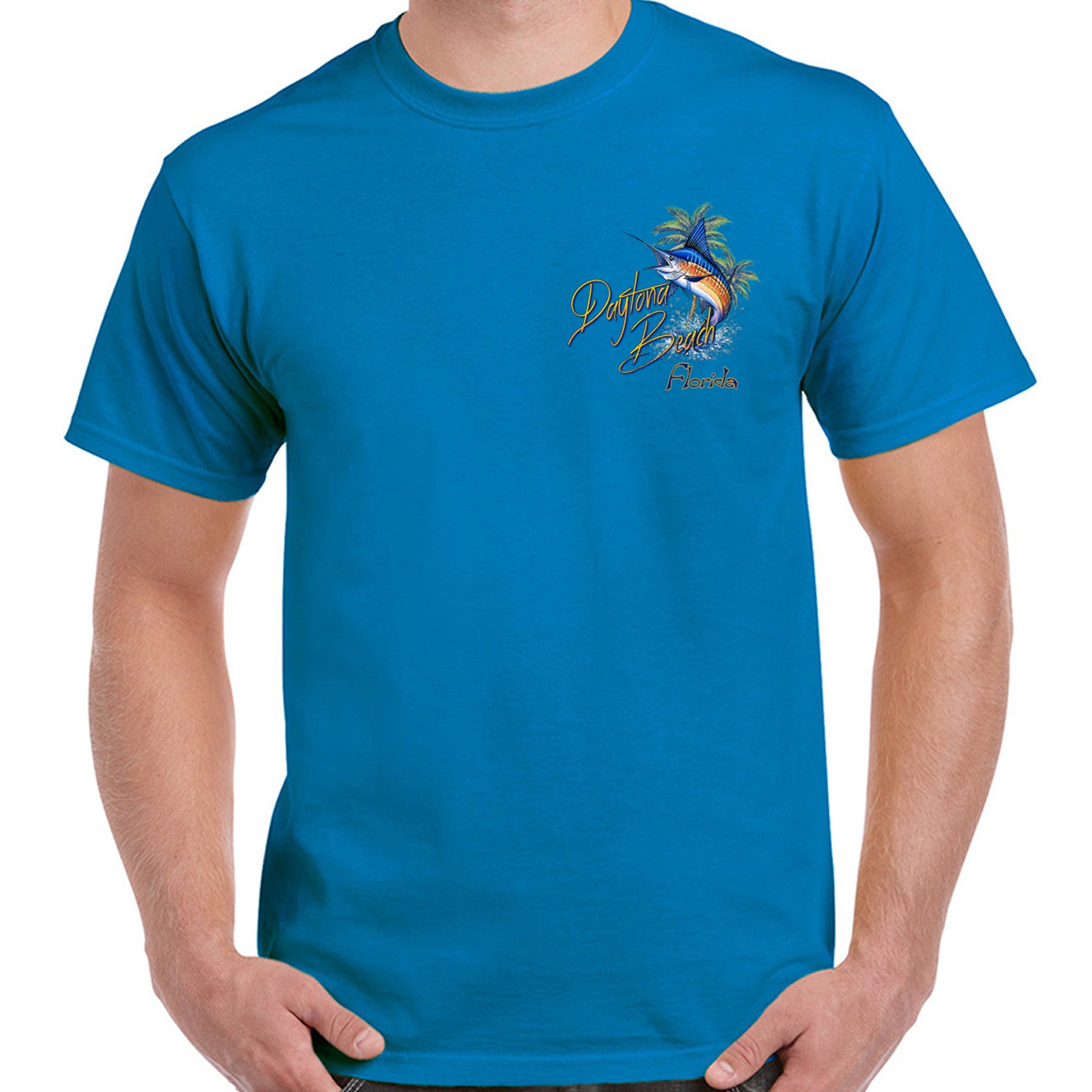 Daytona Beach, FL Florida's Marlin T-Shirt – Print Art Wholesale